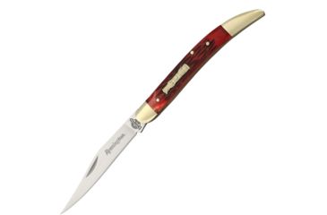 Image of Remington Totem Toothpick Red Folding Knife,3.625in,Long Clip,Red,Jigged Bone Handle R11912