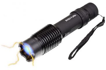 Image of Renegade Tactical Steel 2 Million Volt Stun Gun and Flashlight, Black RT121