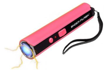 Image of Renegade Tactical Steel Pink Stun Gun and Flashlight RT122