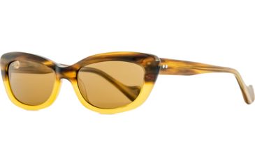 Image of Reptile Sun Queen Sunglasses, Tortoise Fade Frame, Titanium Gold/Poly Lens, Polarized, QUEGTF