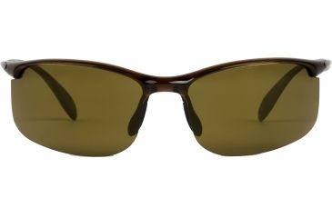 Image of Reptile Sun Racerunner Sunglasses, Beer Brown Frame, Titanium Gold/Poly Lens, Polarized, RACGBE
