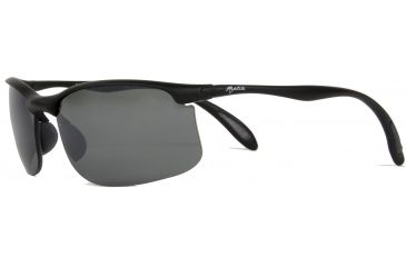 Image of Reptile Sun Racerunner Sunglasses, Matte Black Frame, Titanium Black/Poly Lens, Polarized, RACMBL
