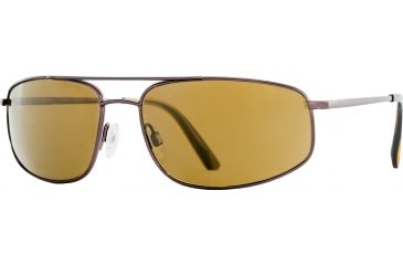 Image of Reptile Sun Rattler Sunglasses, Espresso Frame, Titanium Gold/Glass Lens, Polarized, RATGOL