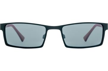 Image of Reptile Sun Sobek Sunglasses, Black/Black/Red Frame, Titanium Black/Poly Lens, Polarized, SOBBBR
