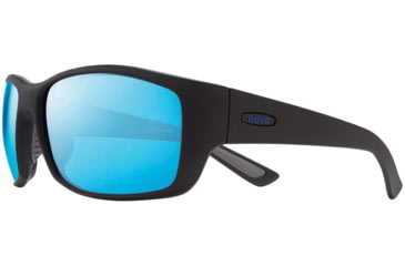 Image of Revo Dexter Glass Lens Sunglasses - Men's, Matte Black Frame, H2O Heritage Blue Lens, Medium, RE 1127 11 H20