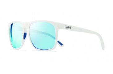 Image of Revo Ryker Single Vision Prescription Sunglasses, White Frame, Polarized, RE 1035 09 BLSV