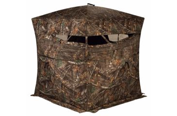Image of Rhino Blinds 150 Hunting Ground Blind RTE Hunting, Realtree Edge, 58inx58inx66in R150-RTE