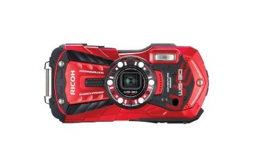 Image of Ricoh WG-30W Digital Camera-16MP 1/2.3 Backlit CMOS Sensor, Vermilion Red 4608