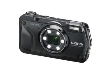Image of Ricoh WG-6 Digital Camera, 5X Optical Zoom, Black, 3843