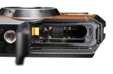 Image of Ricoh WG-6 Digital Camera, 5X Optical Zoom, Orange, 3853