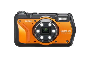 Image of Ricoh WG-6 Digital Camera, 5X Optical Zoom, Orange, 3853