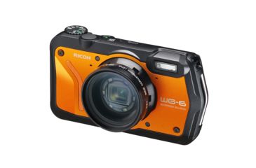 Image of Ricoh WG-6 Digital Camera, 5X Optical Zoom, Orange, 3853