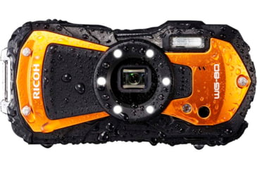 Image of Ricoh WG-80 Digital Camera, Orange, Orange, 03128
