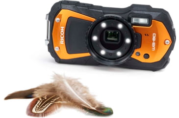 Image of Ricoh WG-80 Digital Camera, Orange, Orange, 03128