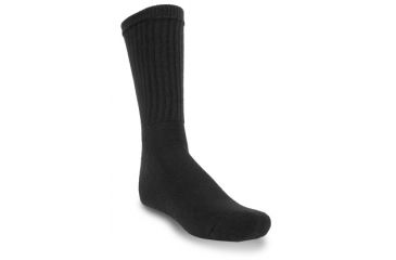 Image of Ridge Outdoors Men's Crew Socks, Black, 10-13 150