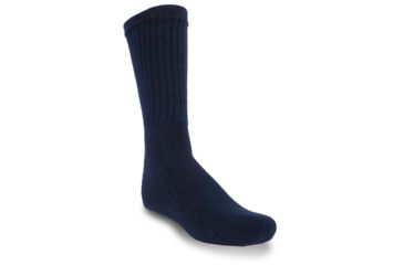 Image of Ridge Outdoors Men's Crew Socks, Navy, 10-13 151