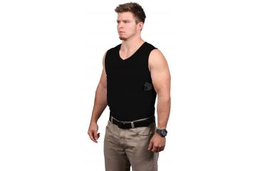 Image of Ridge Outdoors V-Neck Packin Tee, Black, 2XL 4112X