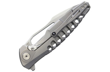 Image of Rike Knife Thor 5 Framelock Bohler M390 Knife, 3.75in Bead Blast Bohler M390 SS Drop Point, Titanium Handle, THOR5-PL