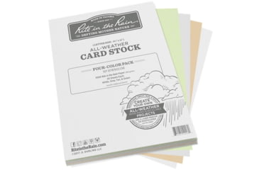 Image of Rite in the Rain All-weather Card Stock Paper 8.5 X 11, 80 Multicolored Sheets, 100 Paper - HW8511M