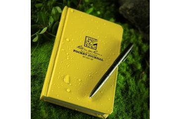 Image of Rite in the Rain BOUND BOOK - FABRIKOID COVER - POCKET JOURNAL, Yellow, 4 1/4 x 6 3/4 390-4F