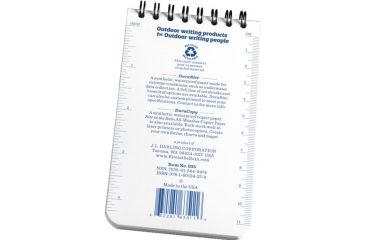Image of Rite in the Rain Durarite Top Spiral Notebook,3x5in,White 635