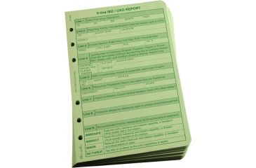Image of Rite in the Rain LOOSE LEAF - GREEN - UXO / IED, Green, 4 5/8 x 7 962