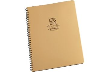 Image of Rite in the Rain MAXI-SPIRAL NOTEBOOK - TAN - UNIVERSAL, Tan, 8 1/2 x 11 973T-MX