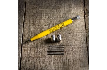 Image of Rite in the Rain Mechanical Pencil,5.75in,Yellow,1.1mm Black Lead w/7 Leads and 2 Extra Erasers YE99