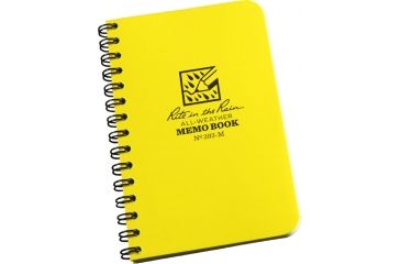 Image of Rite in the Rain MINI-SPIRAL MEMO NOTEBOOK, Yellow, 3 1/4 x 5 393-M