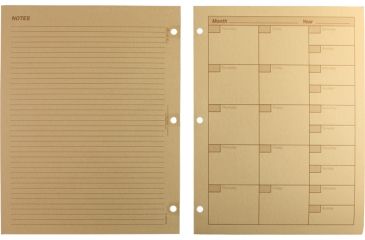 Image of Rite in the Rain MONTHLY - MAXI TAB SET, Tan, 8 1/2 x 11 9260M-MX