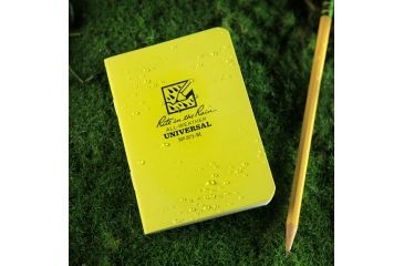 Image of Rite in the Rain STAPLED MINI-NOTEBOOK - UNIVERSAL, Yellow, 3 1/4 x 4 5/8 371-M