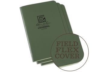 Image of Rite in the Rain Stapled Notebook - Universal - Green - 3 Pack, Green, 4/5/8 x 7 971FX