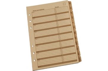 Image of Rite in the Rain TAB SET - ALPHA, Tan, 4/5/8 x 7 9270