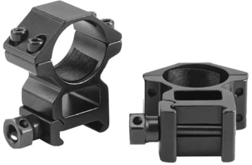 Image of Riton Optics 1in Riflescope Rings, 18mm, Set of 2, Black, High, X1H