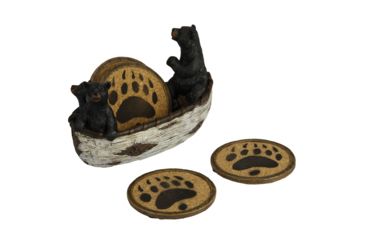 Image of River's Edge Bears In Boat Coaster Set 2040