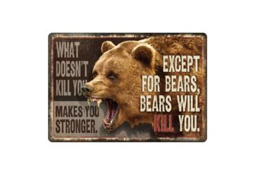 Image of River's Edge Bears Will Kill You Sign 1457