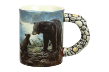 Image of River's Edge Deluxe Mug Bass Scene, Black 86994