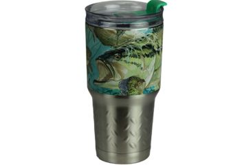 Image of River's Edge Guy Harvey Stainless Steel Tumbler-Bass, 24oz. 2160911