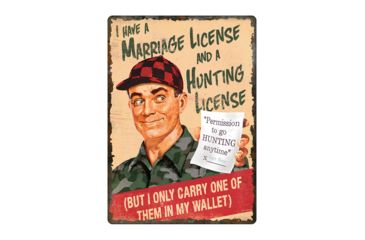 Image of River's Edge Marriage/hunting License Sign 1455