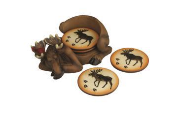 Image of River's Edge Moose 4 Coaster Set 4013509