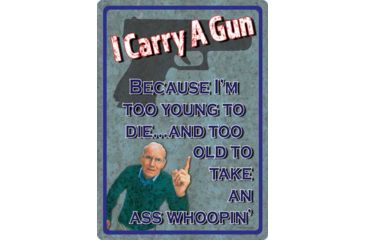 Image of River's Edge Rivers Edge Sign 12''x17'' ''too Young To Die''