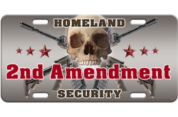 Image of River's Edge 2nd Amendment Vanity License Plate, 12 x 6in, 2696