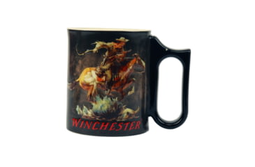 Image of Rivers Edge Ceramic Mug 3D 15oz, Winchester Horse/Rider, 2449