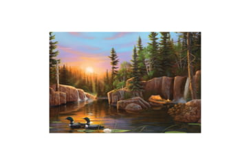 Image of Rivers Edge LED Art, Evening Loon, 24 x 16 in, 1789