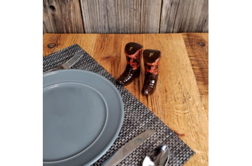 Image of Rivers Edge Salt and Pepper Shakers, Cowboy Boots Holding, 2063