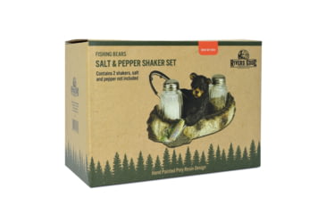 Image of Rivers Edge Salt and Pepper Shakers, Fishing Bear, 570