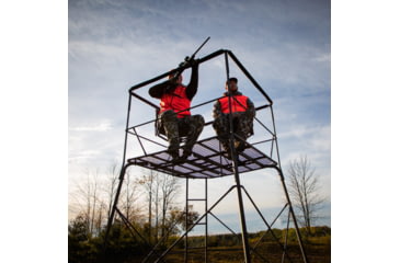 Image of Rivers Edge Treestands 12 2-Man Quad Pod Treestand, Black, 12ft, RE401