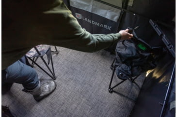 Image of Rivers Edge Treestands 550 Blind, Dusty Olive, 2-Person, LM550B