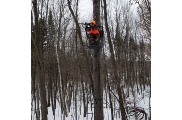 Image of Rivers Edge Treestands Jumbo Jack Ladder Stand, Rivers Edge Grey, 1-Person, RE658
