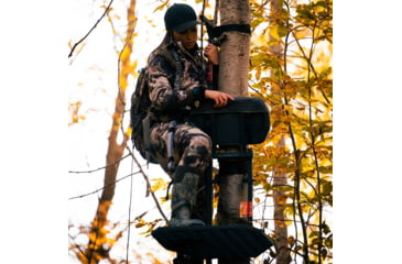 Image of Rivers Edge Treestands Lite Foot Aluminum Hang-on Stand, Black, RE557